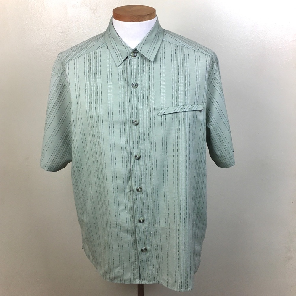 ExOfficio Mens Short Sleeve Vented Fishing Shirt